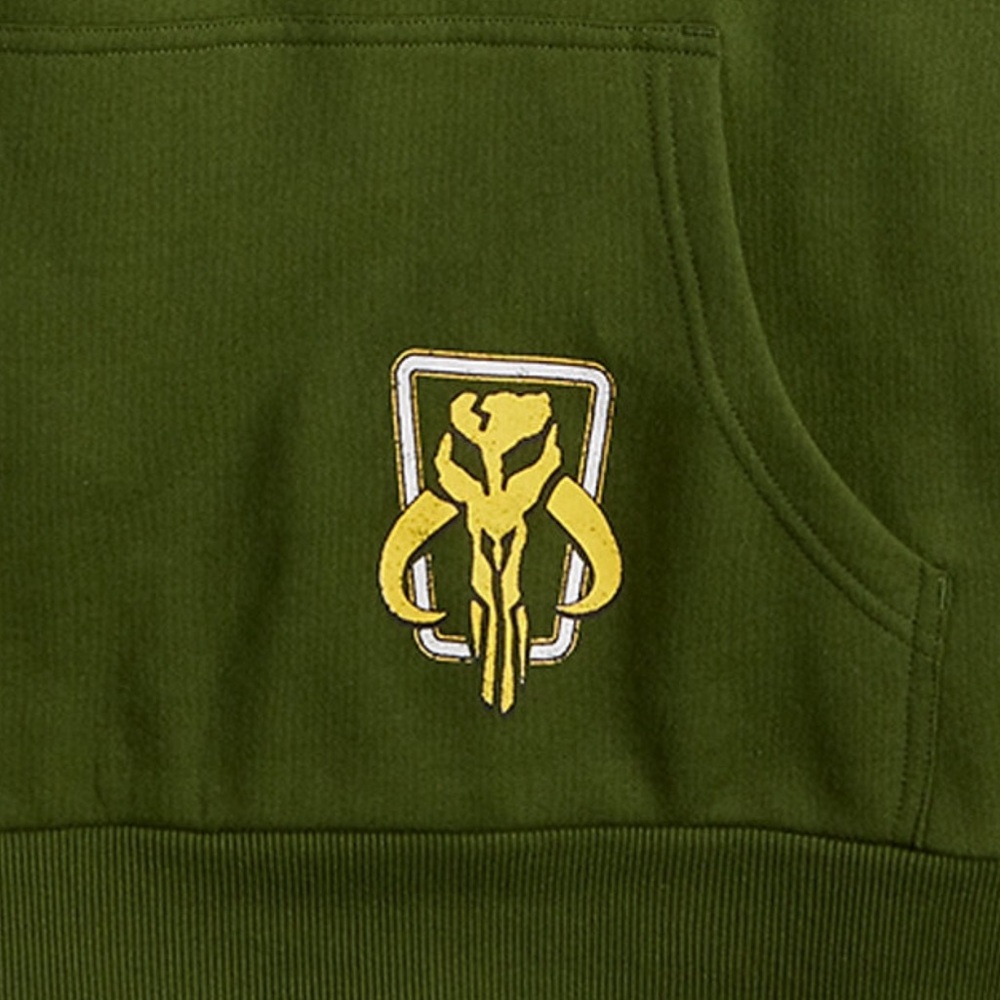 Star Wars Mandalorian Grogu Long Sleeve Fleece Hoodie - Picture 4 of 4